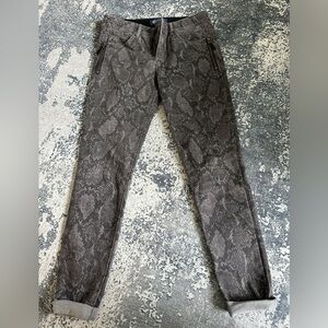Democracy snake print skinny jeans